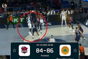 納恩30分7板+壓哨跳投絕殺！帶領(lǐng)帕納辛納科斯2分險(xiǎn)勝！