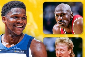 都是大神！愛德華茲生涯前五年全能數(shù)據(jù)比肩喬詹 總共僅四人做到