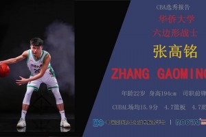 本屆第一射手？華大張高銘集錦：場均16+5+5的六邊形前鋒