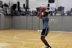 杜蘭特訓(xùn)練時的三分命中率太恐怖了！