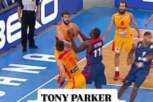 2013年歐錦賽上的托尼帕克是怎么打球的，太強了