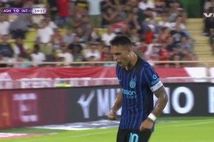 晃倒防守球員！國(guó)米快速反擊，勞塔羅晃開(kāi)防守抽射破門