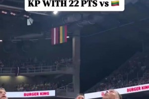 歐錦賽上會(huì)大放異彩嗎？波爾津吉斯昨日熱身賽砍下22分