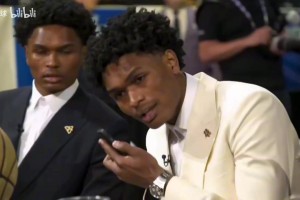 烏杜卡的嘴角壓不住了！回顧阿門選秀加入火箭隊的時刻！