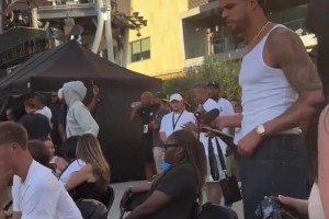 瓦妮莎佩林卡小波特觀看科比曼巴聯(lián)盟邀請賽