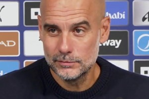 瓜迪奧拉用法語(yǔ)盛贊多納魯馬：他非常好，表現(xiàn)很好??